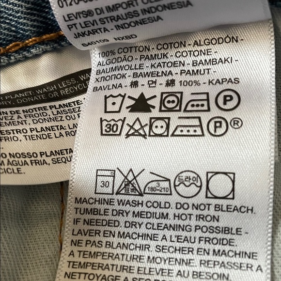 Men’s 38 x 32 Levi Classic Straight Blue Jeans - Picture 12 of 15